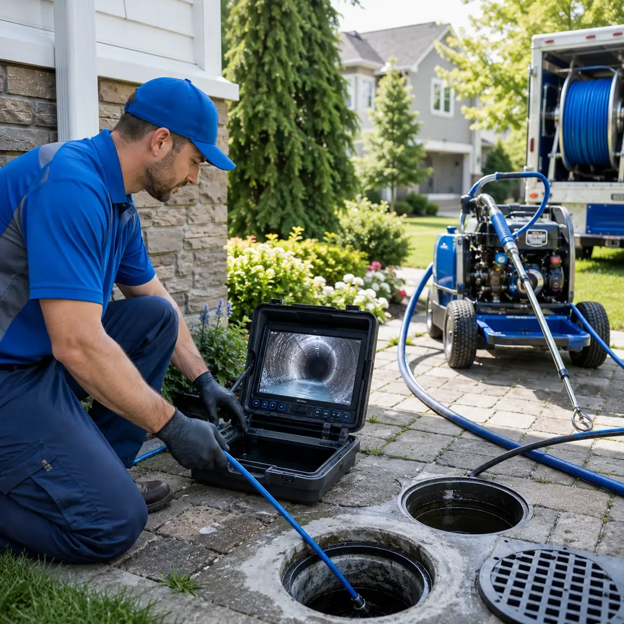 Outdoor drain cleaning professionals serving Hessel, MI