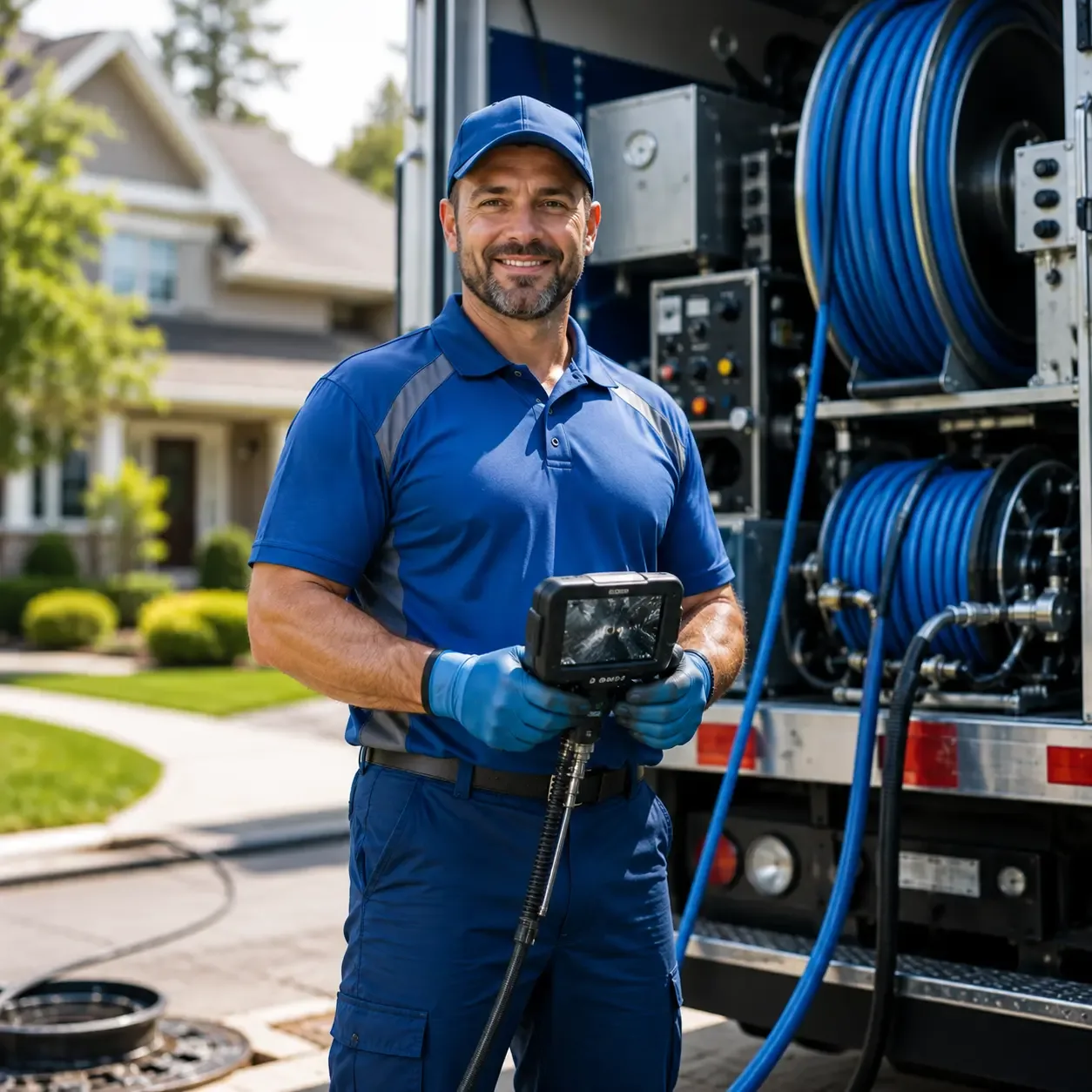 Local outdoor drain cleaning specialists in Hessel, MI